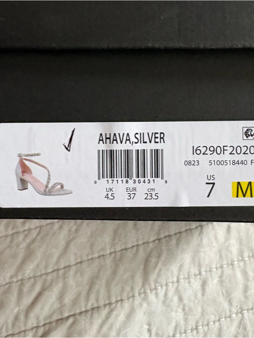 Naturalizer Womens Pnina Tornai Ahava Sandals size 7 New Silver. - Picture 4 of 5